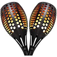 Los mejores  - Luces Jardín Solares- GEEETECH Llama Solar Luces Lampara Solar Exterior-Luces Solares Al Aire Libre IP65 a Prueba de…